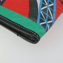 BALENCIAGA Clutch Bag Leather Green Silver 476046 Auth 195575A-9