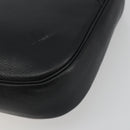 Christian Dior Tote Bag Leather Black Gold Auth 195576A-9