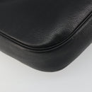 Christian Dior Tote Bag Leather Black Gold Auth 195576A-16