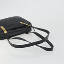 Christian Dior Tote Bag Leather Black Gold Auth 195576A-7