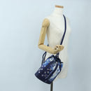 LOUIS VUITTON Monogram Bandana Randonnee PM Bag Blue M20562 LV Auth 195579M-22