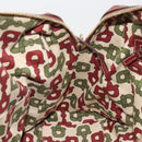 GUCCI GG Canvas Guccissima Boston Bag Leather Red Gold 163290 Auth 195581A-21