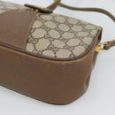 GUCCI GG Supreme Web Sherry Line Bag PVC Beige Gold 116 02 024 Auth 195582-10
