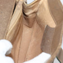 GUCCI GG Supreme Web Sherry Line Bag PVC Beige Gold 116 02 024 Auth 195582-17