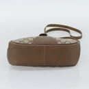 GUCCI GG Supreme Web Sherry Line Bag PVC Beige Gold 116 02 024 Auth 195582-9