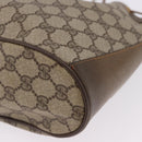 GUCCI GG Supreme Web Sherry Line Bag PVC Beige Gold 41 02 034 Auth 195583-11