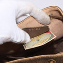 GUCCI GG Supreme Web Sherry Line Bag PVC Beige Gold 41 02 034 Auth 195583-21