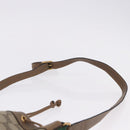 GUCCI GG Supreme Web Sherry Line Bag PVC Beige Gold 41 02 034 Auth 195583-8