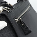Salvatore Ferragamo Sofia Gancini Hand Bag Leather 2way Black Silver Auth 195584-18
