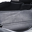 Salvatore Ferragamo Sofia Gancini Hand Bag Leather 2way Black Silver Auth 195584-11