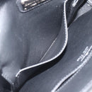 Salvatore Ferragamo Sofia Gancini Hand Bag Leather 2way Black Silver Auth 195584-23