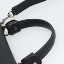 Salvatore Ferragamo Sofia Gancini Hand Bag Leather 2way Black Silver Auth 195584-8