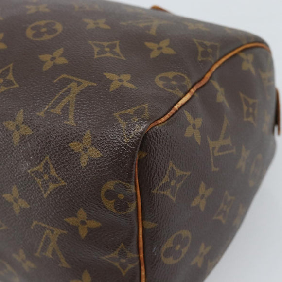 LOUIS VUITTON Monogram Speedy 25 Hand Bag M41528 LV Auth 195587