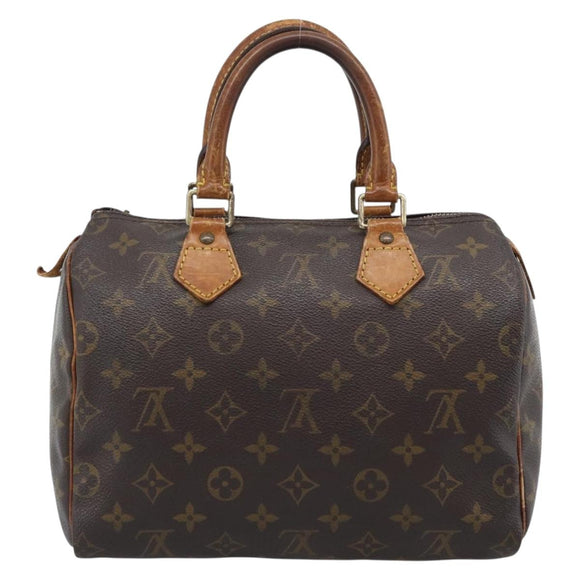 LOUIS VUITTON Monogram Speedy 25 Hand Bag M41528 LV Auth 195587