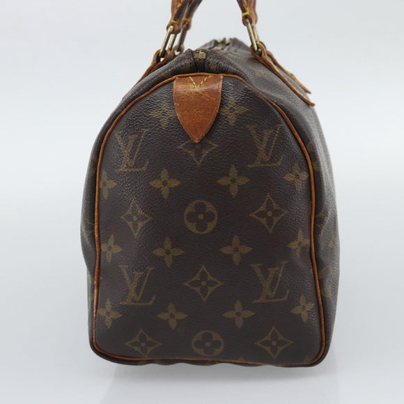 LOUIS VUITTON Monogram Speedy 25 Hand Bag M41528 LV Auth 195587