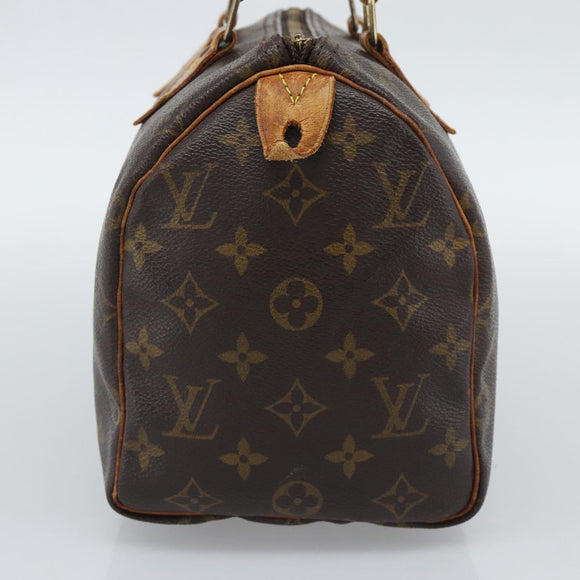 LOUIS VUITTON Monogram Speedy 25 Hand Bag M41528 LV Auth 195587