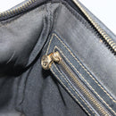 FENDI Pecan Canvas Boston Bag PVC Black Brown Auth 195590-21