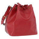 LOUIS VUITTON Epi Petit Noe Shoulder Bag Red M44107 LV Auth 195592A-1