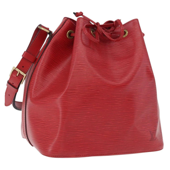 LOUIS VUITTON Epi Petit Noe Shoulder Bag Red M44107 LV Auth 195592A