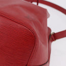 LOUIS VUITTON Epi Petit Noe Shoulder Bag Red M44107 LV Auth 195592A-14