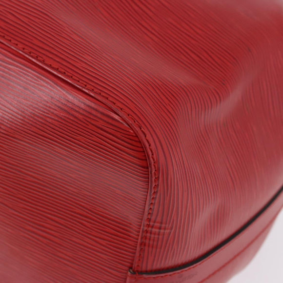 LOUIS VUITTON Epi Petit Noe Shoulder Bag Red M44107 LV Auth 195592A
