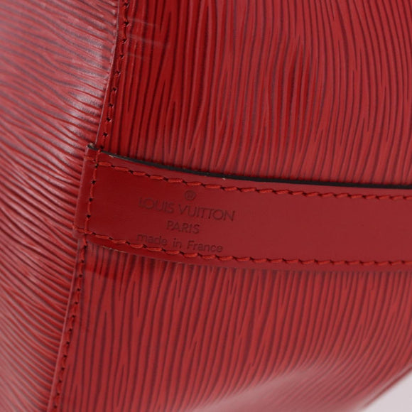 LOUIS VUITTON Epi Petit Noe Shoulder Bag Red M44107 LV Auth 195592A