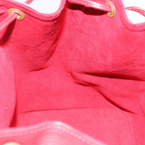 LOUIS VUITTON Epi Petit Noe Shoulder Bag Red M44107 LV Auth 195592A