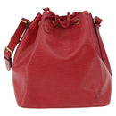 LOUIS VUITTON Epi Petit Noe Shoulder Bag Red M44107 LV Auth 195592A-13