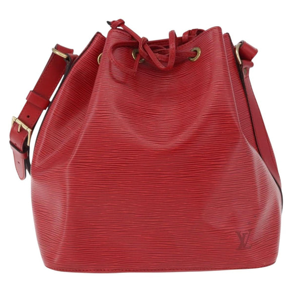 LOUIS VUITTON Epi Petit Noe Shoulder Bag Red M44107 LV Auth 195592A