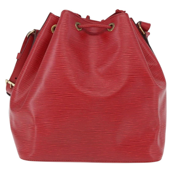 LOUIS VUITTON Epi Petit Noe Shoulder Bag Red M44107 LV Auth 195592A