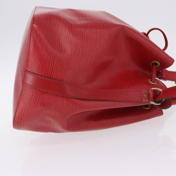 LOUIS VUITTON Epi Petit Noe Shoulder Bag Red M44107 LV Auth 195592A