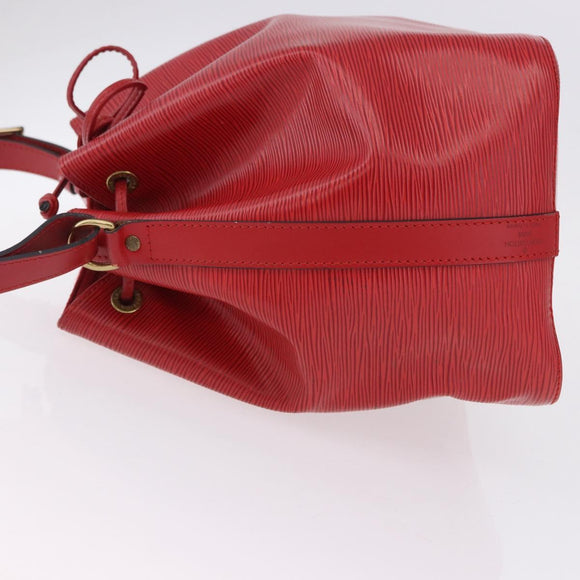LOUIS VUITTON Epi Petit Noe Shoulder Bag Red M44107 LV Auth 195592A