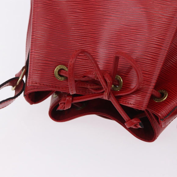LOUIS VUITTON Epi Petit Noe Shoulder Bag Red M44107 LV Auth 195592A
