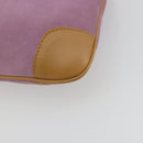 GUCCI Chain Shoulder Bag Suede Purple Gold 001 4113 Auth 195593A-15