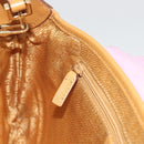 GUCCI Chain Shoulder Bag Suede Purple Gold 001 4113 Auth 195593A-21