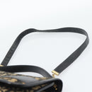 Christian Dior Trotter Canvas Shoulder Bag 2way Navy Gold Auth 195594A-14