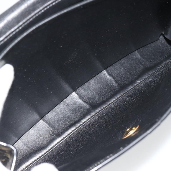 Christian Dior Trotter Canvas Shoulder Bag 2way Navy Gold Auth 195594A