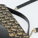 Christian Dior Trotter Canvas Shoulder Bag 2way Navy Gold Auth 195594A-8