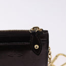 LOUIS VUITTON Monogram Vernis Pochette Cles NM Purse Amarante M93557 Auth 195596-13