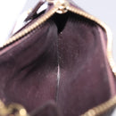 LOUIS VUITTON Monogram Vernis Pochette Cles NM Purse Amarante M93557 Auth 195596-17