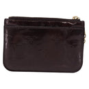 LOUIS VUITTON Monogram Vernis Pochette Cles NM Purse Amarante M93557 Auth 195596-3