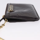 LOUIS VUITTON Monogram Vernis Pochette Cles NM Purse Amarante M93557 Auth 195596-5