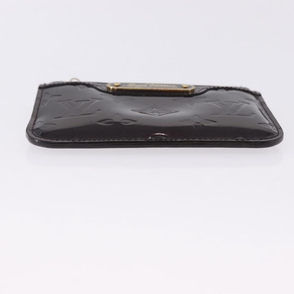 LOUIS VUITTON Monogram Vernis Pochette Cles NM Purse Amarante M93557 Auth 195596