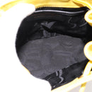 Salvatore Ferragamo Gancini Backpack Suede Yellow Gold Auth 195597A-11