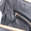 GUCCI GG Canvas Bamboo Shoulder Bag Black Gold 137378 Auth 195600V-21