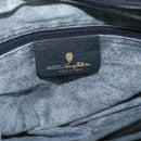 GUCCI GG Supreme Sherry Line Bag PVC Leather Navy Gold 02 14 013 Auth 195601-19