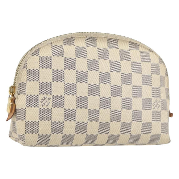 LOUIS VUITTON Damier Azur Pochette Cosmetic GM Pouch N23346 LV Auth 195602