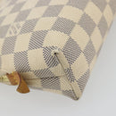 LOUIS VUITTON Damier Azur Pochette Cosmetic GM Pouch N23346 LV Auth 195602-16