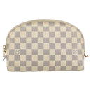LOUIS VUITTON Damier Azur Pochette Cosmetic GM Pouch N23346 LV Auth 195602-13