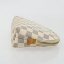 LOUIS VUITTON Damier Azur Pochette Cosmetic GM Pouch N23346 LV Auth 195602-3
